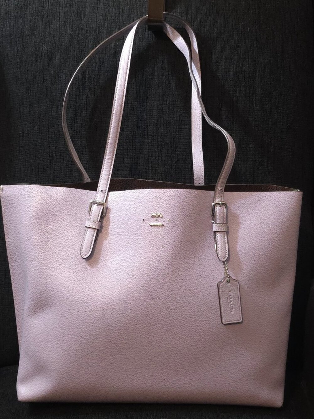 Coach Mollie Lavendar Leather Tote